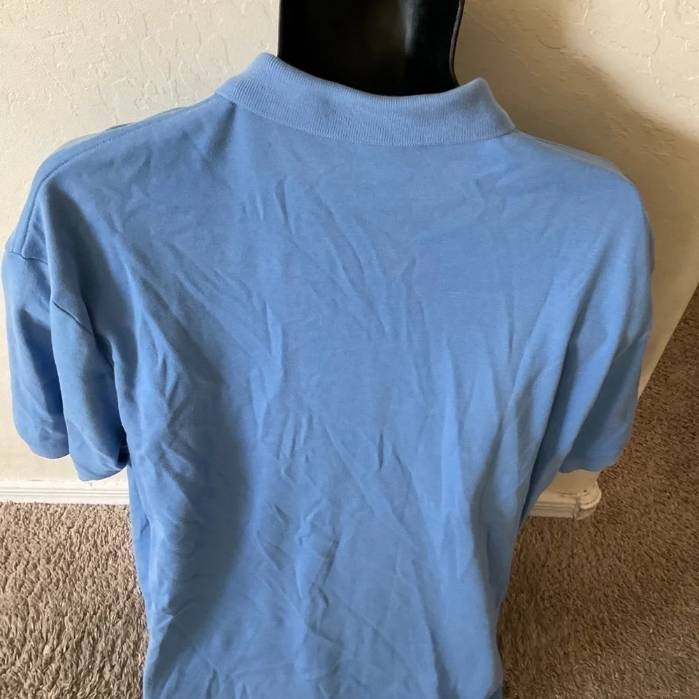 Men’s used Ralph Lauren size XL blue polo shirt orange pony Pre own items are